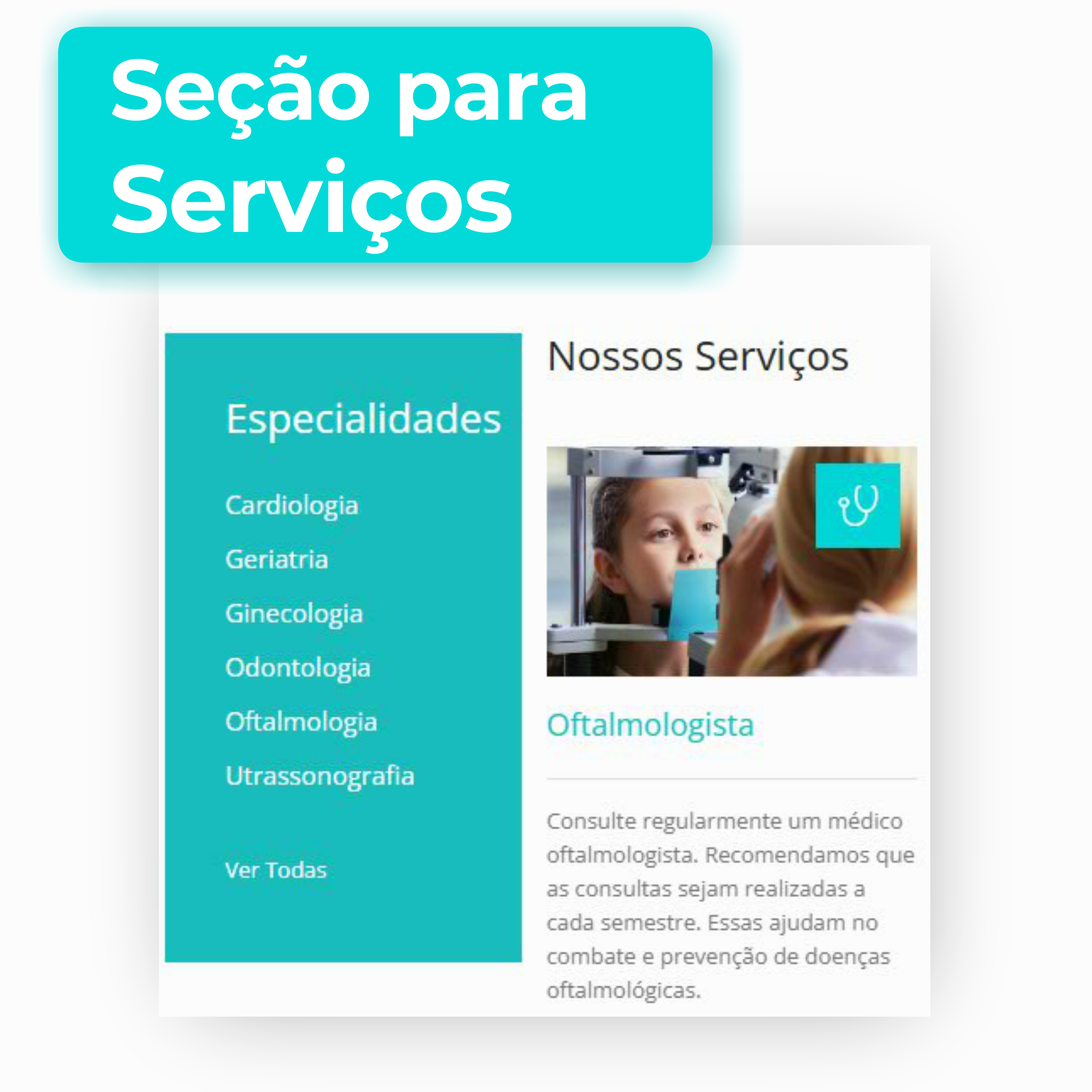 Site para Clínica Medica Blue Commerce